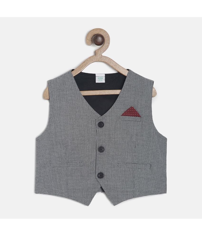     			MINI KLUB Baby Boys Multi Woven Waistcoat Pack of 1