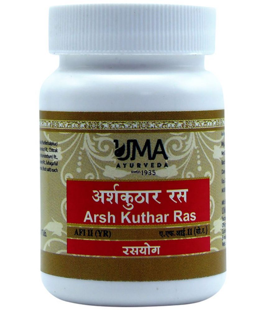     			UMA AYURVEDA Arshkuthar Ras Tablet 80 no.s Pack Of 1