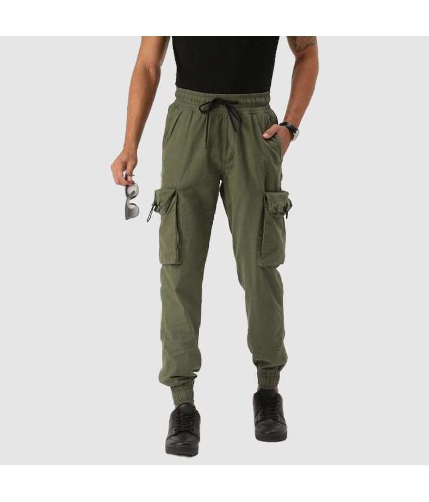     			Bene Kleed Olive Loose Joggers ( Pack of 1 )