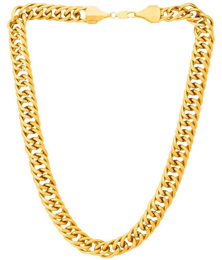     			FASHION FRILL - Gold Plated Brass Chain ( Pack of 1 )