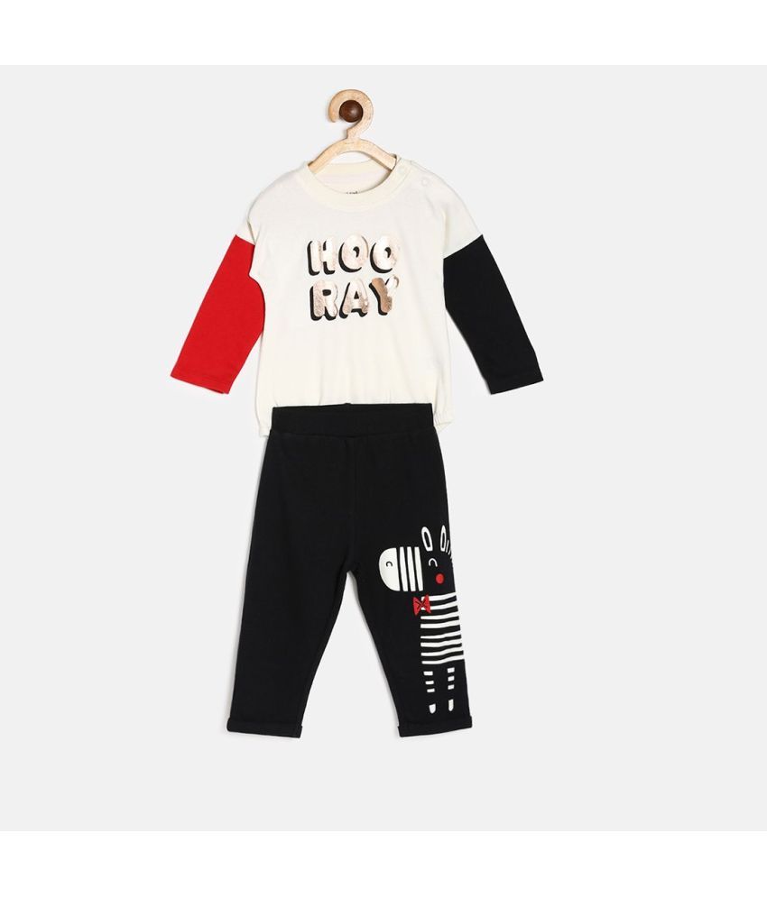     			MINI KLUB Pack of 1 Baby Boys Cotton Bodysuit & Jogger Set ( Multi )