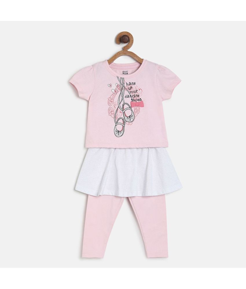     			MINI KLUB Pack of 1 Baby Girls Cotton Top & Trouser ( Multicolor )