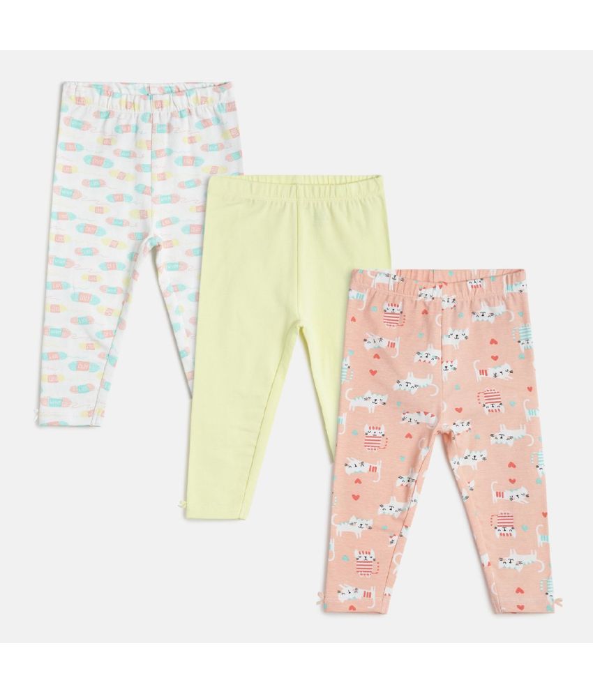     			MINI KLUB - Multicolor Cotton Legging For Baby Girl ( Pack of 1 )