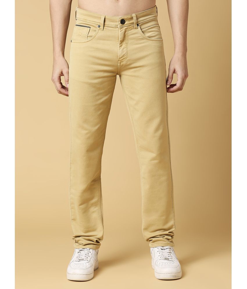 Rea-lize - Khaki Denim Slim Fit Men's Jeans ( Pack of 1 )