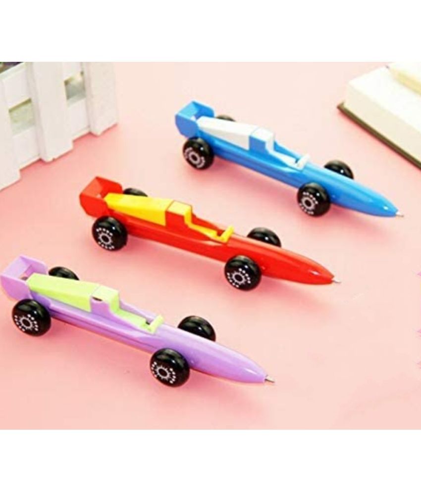     			2387B BUY SMART  3 PC Racing Car shape Unique Design Return Gift Ball Pen for Kids & Office, Pack of 3
