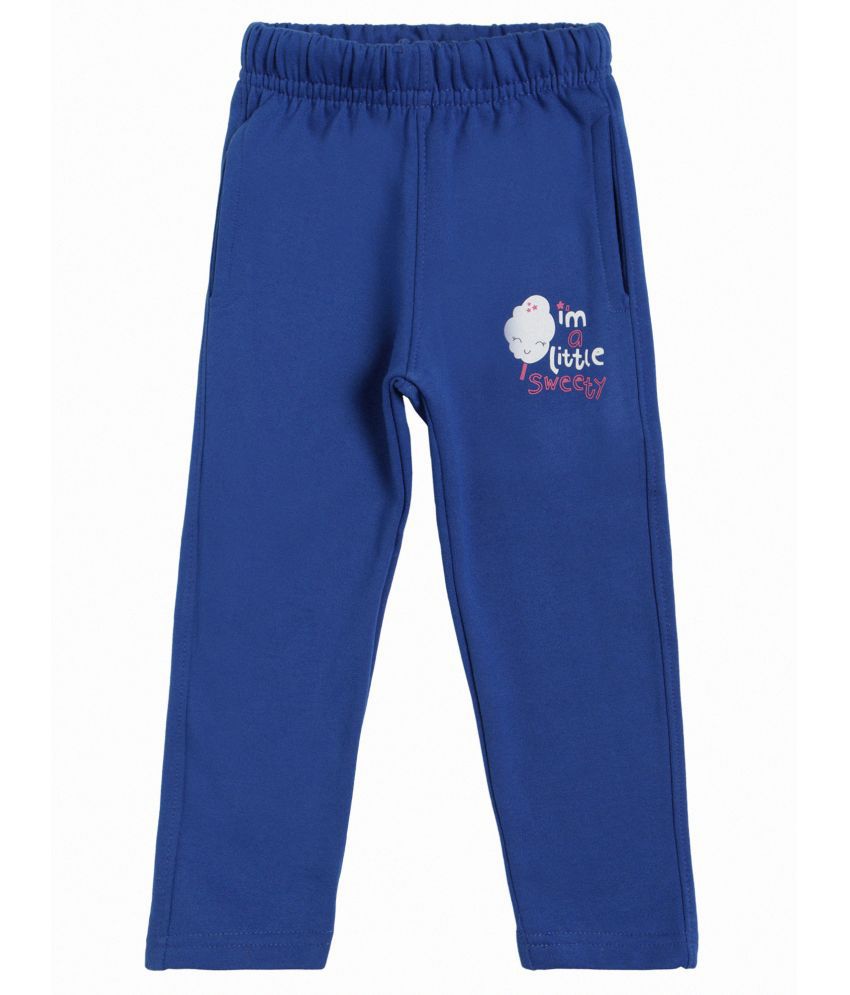     			DYCA - Royal Blue Fleece Trackpant For Baby Girl ( Pack of 1 )