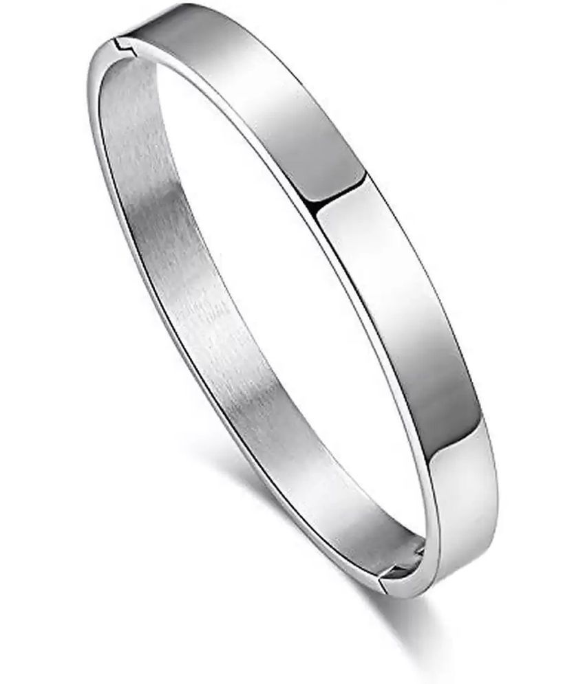     			HEER COLLECTION - Silver Kada ( Pack of 1 )