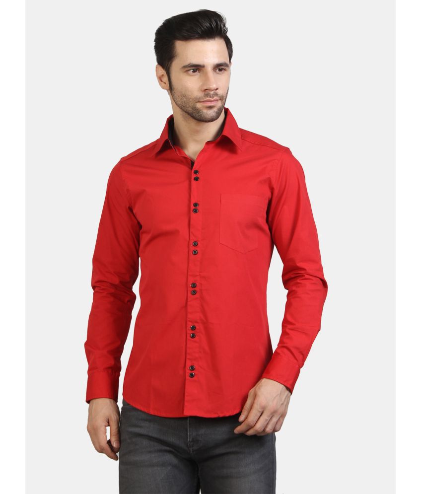     			Life Roads - Red 100% Cotton Regular Fit Men's Casual Shirt ( Pack of 1 )