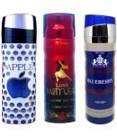 St Louis - 1 MAN IN BLUE, 1 PARTY EWAR ,1 BAPPLE Deodorant Spray for Men,Women 600 ml ( Pack of 3 )