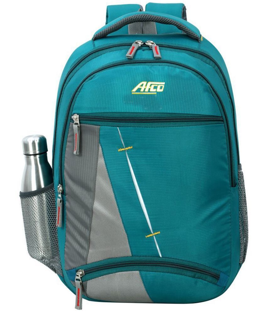     			Afco Bags - Green Polyester Backpack ( 35 Ltrs )