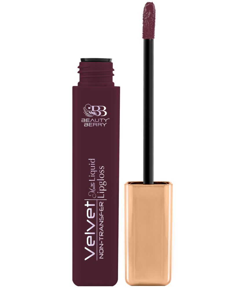     			Beauty Berry Velvet Non Transfer Liquid Lipstick for Women 5ml, Rich Rose (Shade - 14)