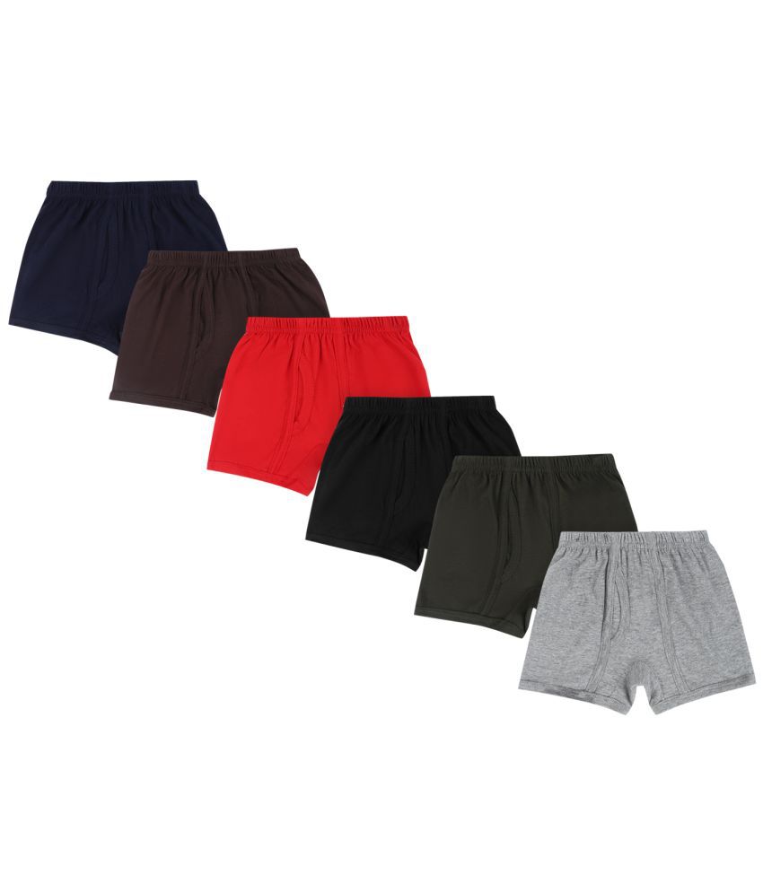     			Dyca Boys Solid Assorted Trunk Pack Of 6