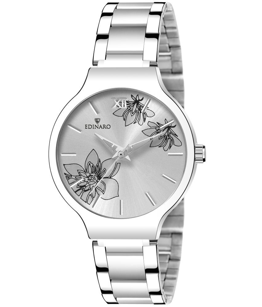     			EDINARO - Silver Stainless Steel Analog Womens Watch