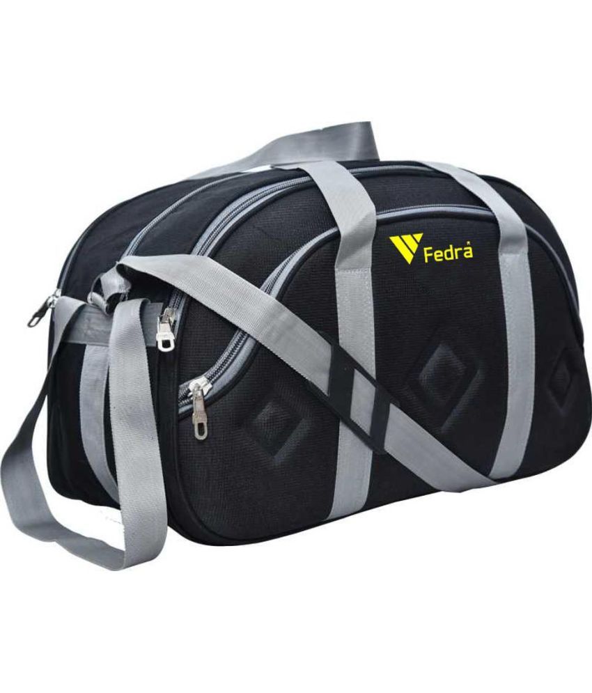     			FEDRA - 40 Ltrs Black Polyester Duffle Bag