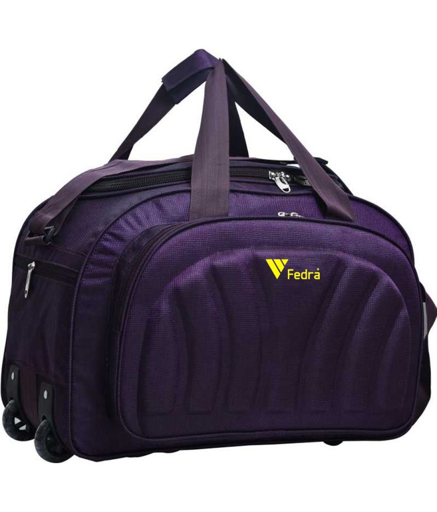     			FEDRA - 40 Ltrs Purple Polyester Duffle Bag