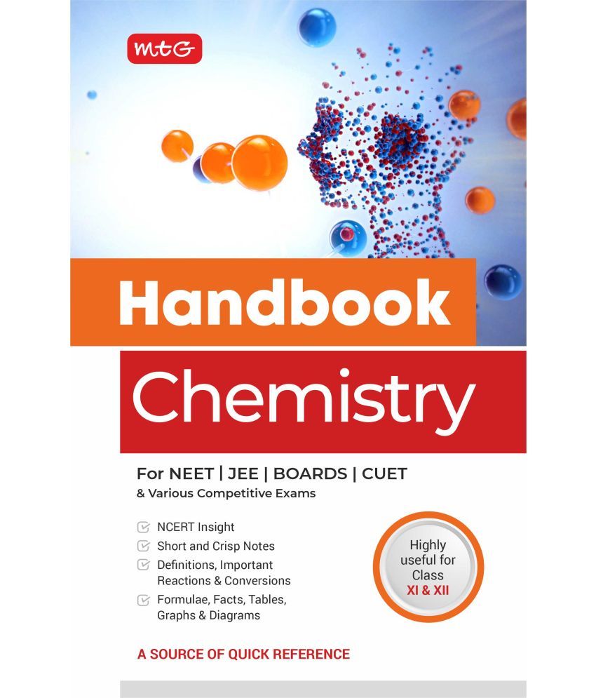     			Handbook of Chemistry For JEE, CUET, Boards and Various Competitive Exams