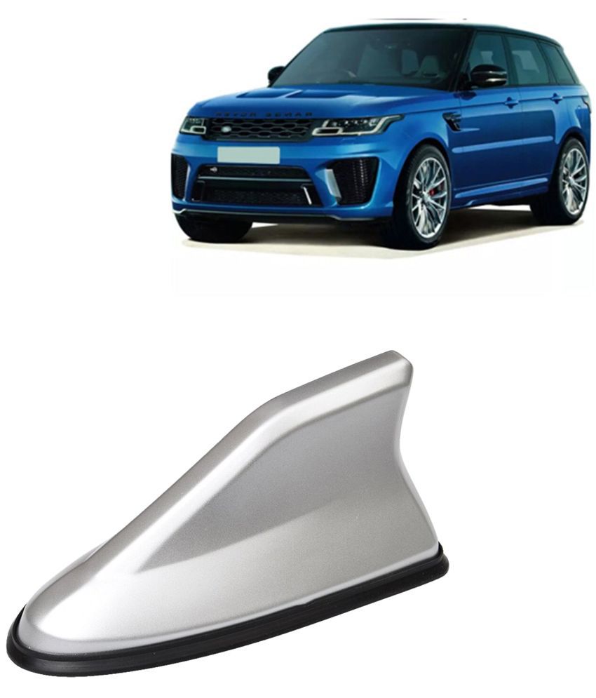     			Kingsway Shark Fin Antenna Roof Aerial Base AM FM Redio Signal, Replace Existing Car Antenna, Waterproof Rubber Ring with ABS Body, Universal Fit for Land Rover Range Rover Sport 2018 Onwards, Silver