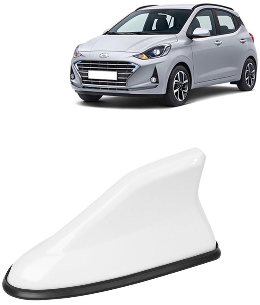     			Kingsway Shark Fin Antenna Roof Aerial Base AM FM Redio Signal, Replace Existing Car Antenna, Waterproof Rubber Ring with ABS Body, Universal Fit for Hyundai Grand I10 Nios 2019 - 2022, White