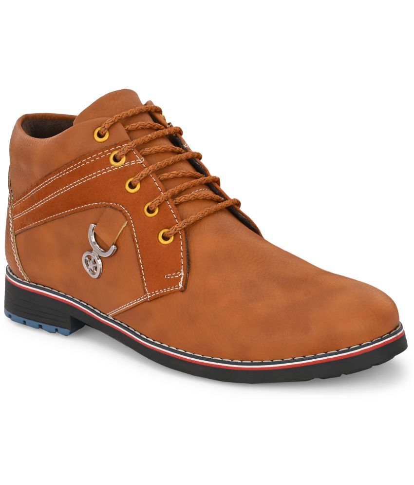     			Leeport - Tan Men's Casual Boots