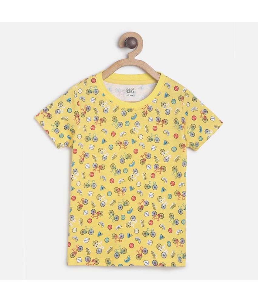     			MINI KLUB - Yellow Baby Boy T-Shirt ( Pack of 1 )
