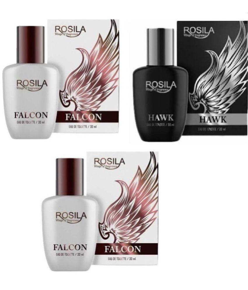     			ROSILA - 2 FALCON 1 HAWK PERFUME ,30ML EACH, PACK OF 3. Eau De Parfum (EDP) For Men,Women 90 ( Pack of 3 )