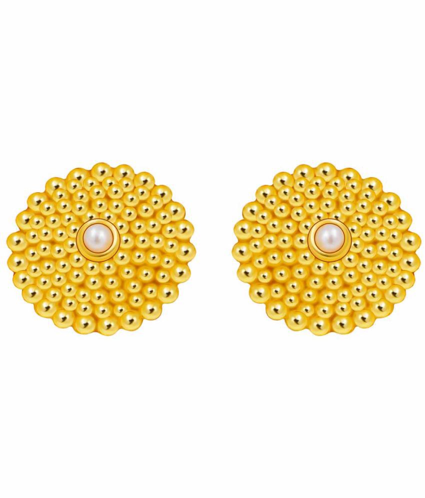     			Silver Shine - Gold Stud Earrings ( Pack of 1 )
