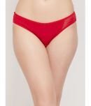 Clovia - Red Cotton Solid Women's Bikini ( Pack of 1 )