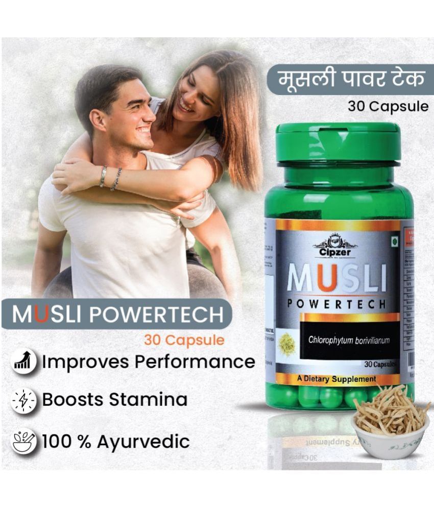     			Cipzer Musli Powertech Capsules, 500 mg, 60 Capsules