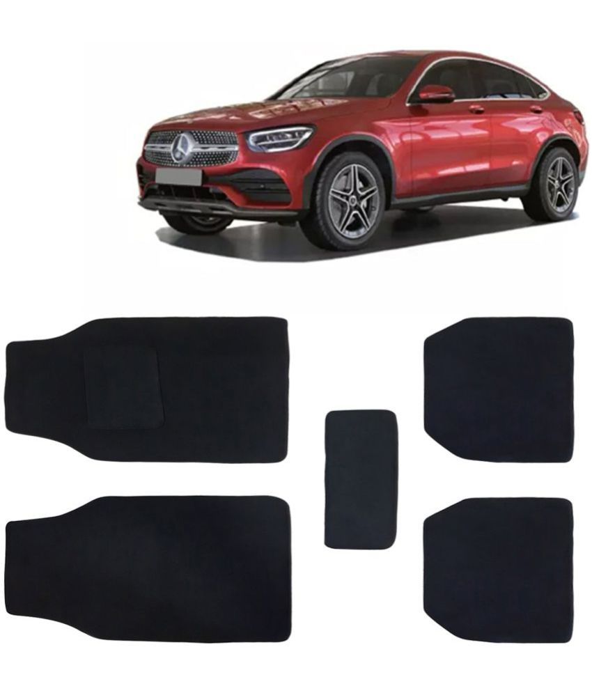     			Kingsway Carpet Style Universal Car Mats for GLC Coupe, 2020 Onwards Model, Black Color Anti Slip Car Floor Foot Mats, Complete Set of 5 Piece, Executive Series