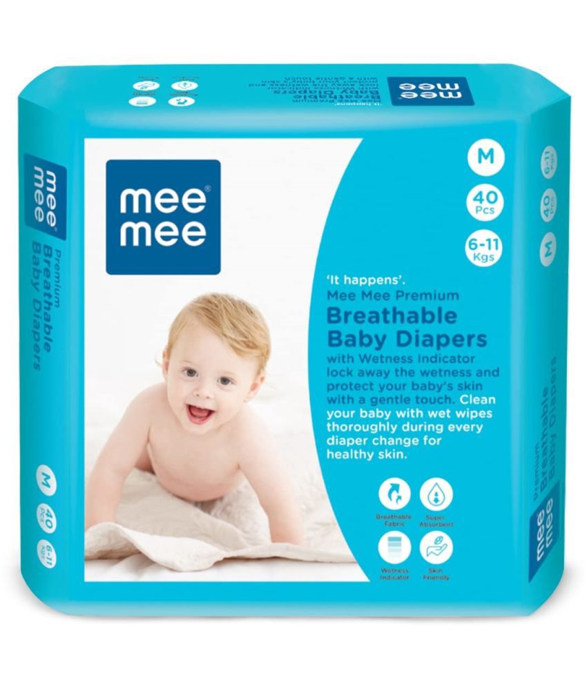 Mee Mee - M Taped Diapers ( Pack of 1 ): Buy Mee Mee - M Taped Diapers ...