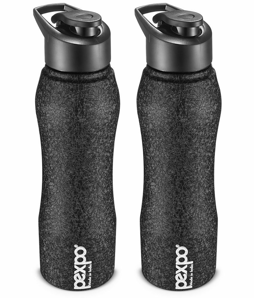     			Pexpo - BISTRO 750 ML Black Sipper Water Bottle 750 ML mL ( Set of 2 )