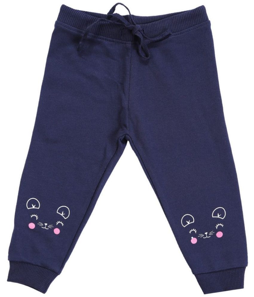     			Bodycare - Navy Cotton Blend Trackpant For Baby Girl ( Pack of 1 )