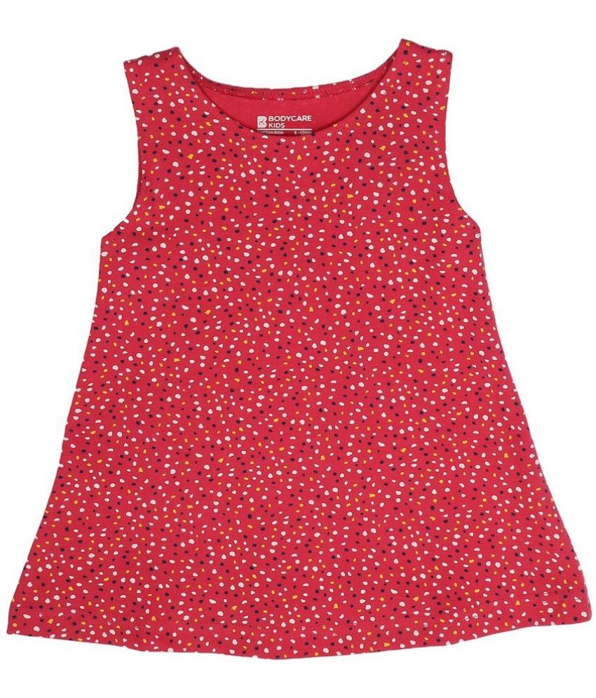     			Bodycare - Red Cotton Baby Girl Frock ( Pack of 1 )