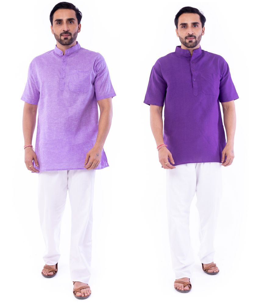     			DESHBANDHU DBK - Multi Cotton Men's Regular Kurta ( Pack of 2 )