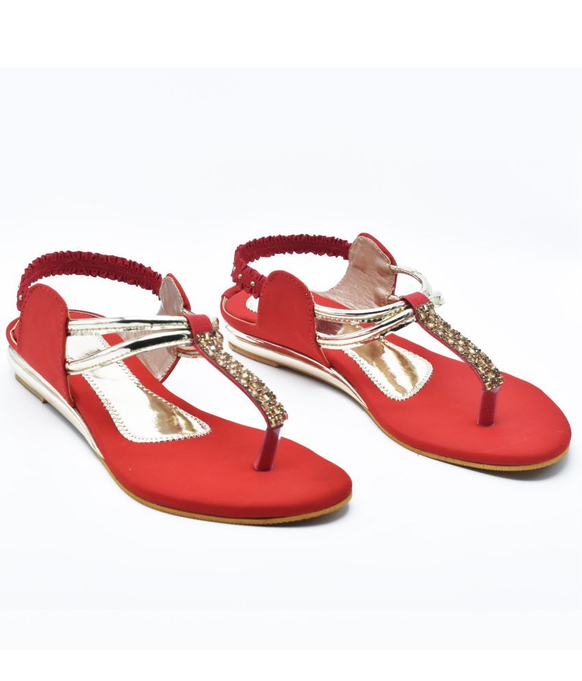     			Dream Makers - Red Women's Flats