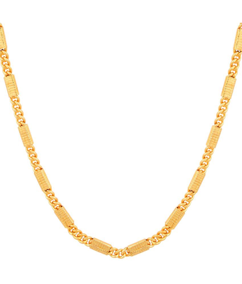     			FASHION FRILL - Gold Plated Brass Chain ( Pack of 1 )