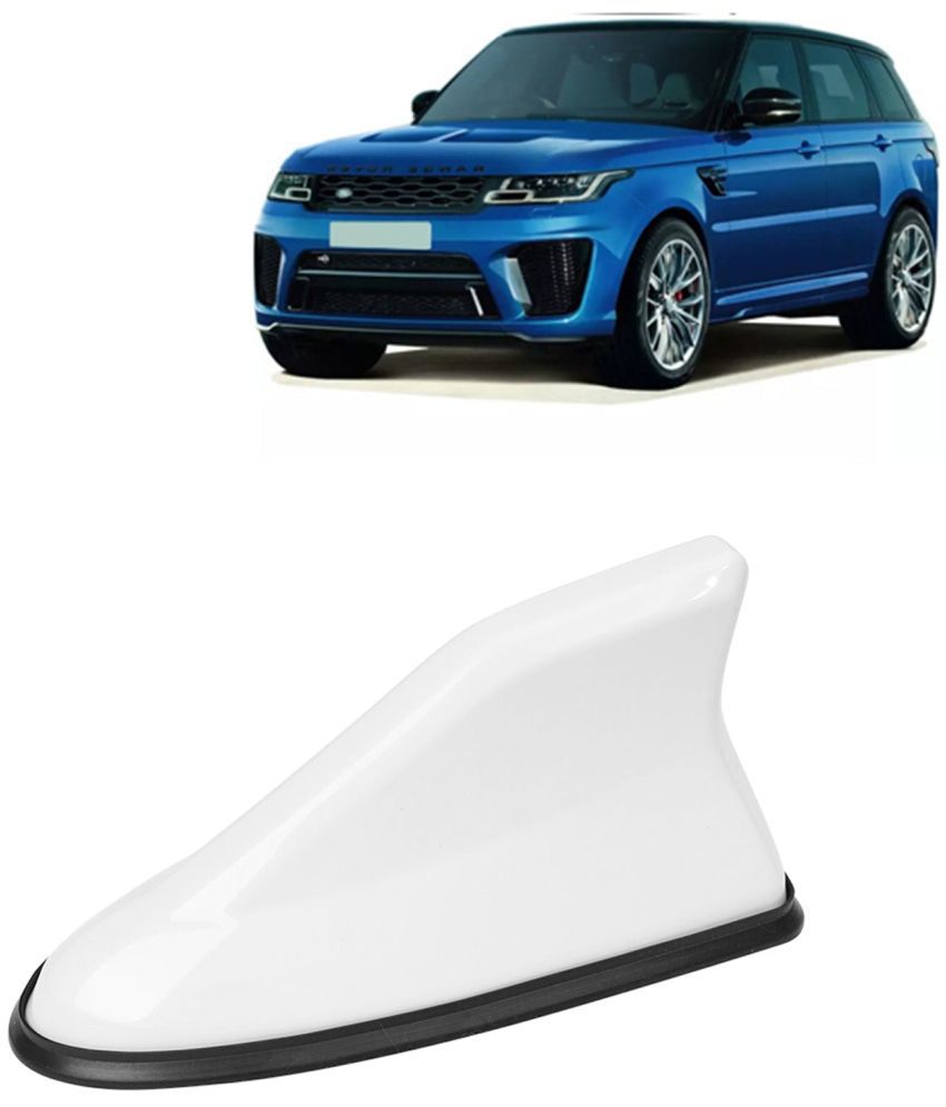     			Kingsway Shark Fin Antenna Roof Aerial Base AM FM Redio Signal, Replace Existing Car Antenna, Waterproof Rubber Ring with ABS Body, Universal Fit for Land Rover Range Rover Sport 2018 Onwards, White