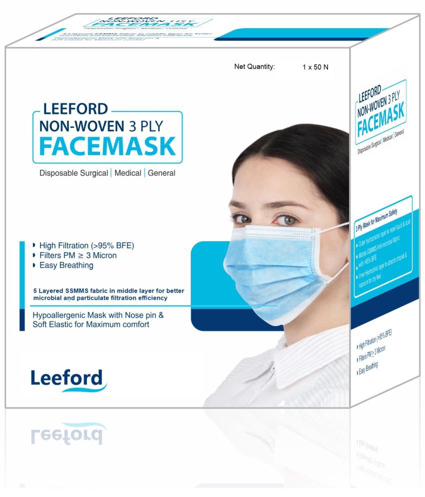    			Leeford Single Packaging Non-Woven Facemask 50pcs