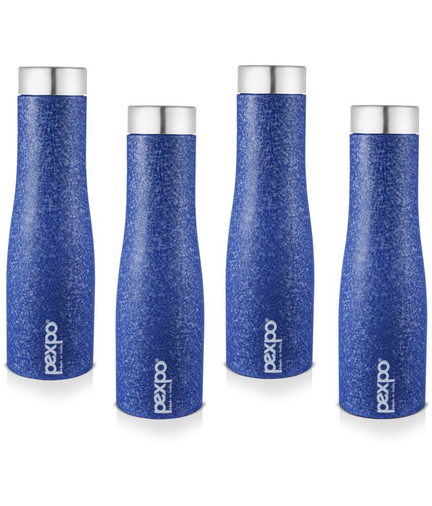     			Pexpo - MONACO 750ml Blue Fridge Water Bottle 750ML mL ( Set of 4 )