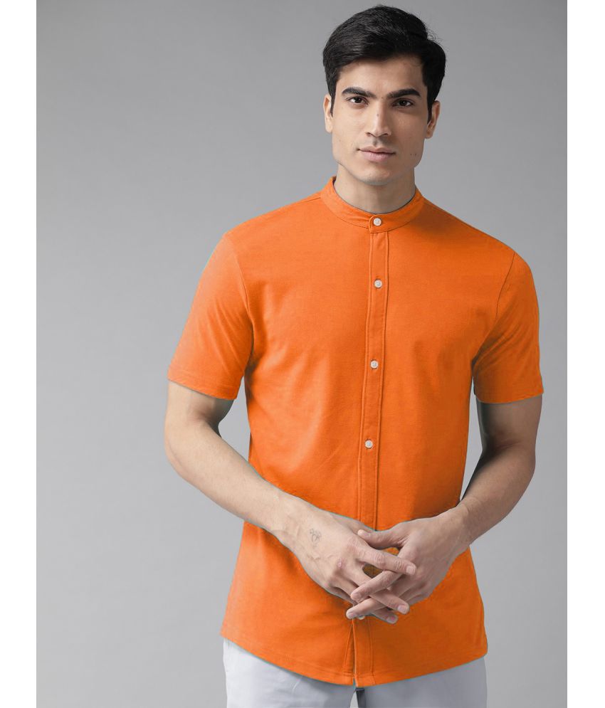     			Riss - Orange Cotton Blend Regular Fit Men's Casual Shirt ( Pack of 1 )