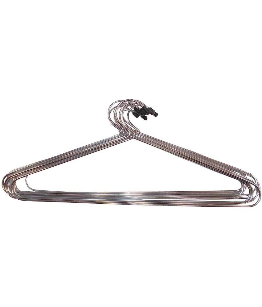     			TINUMS - Stainless Steel Standard Clothes Hangers ( Pack of 12 )