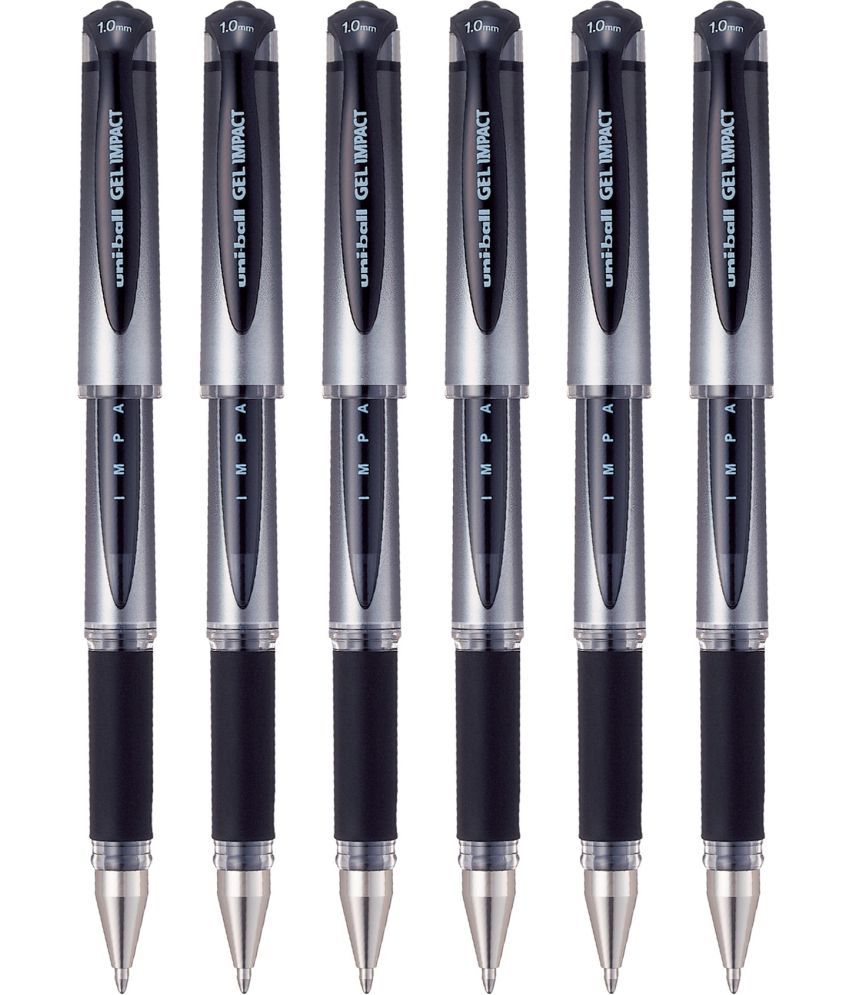     			UNI-BALL UNSGP153SBK6 Signo Gel Pen Set - Pack of 6 (Black)