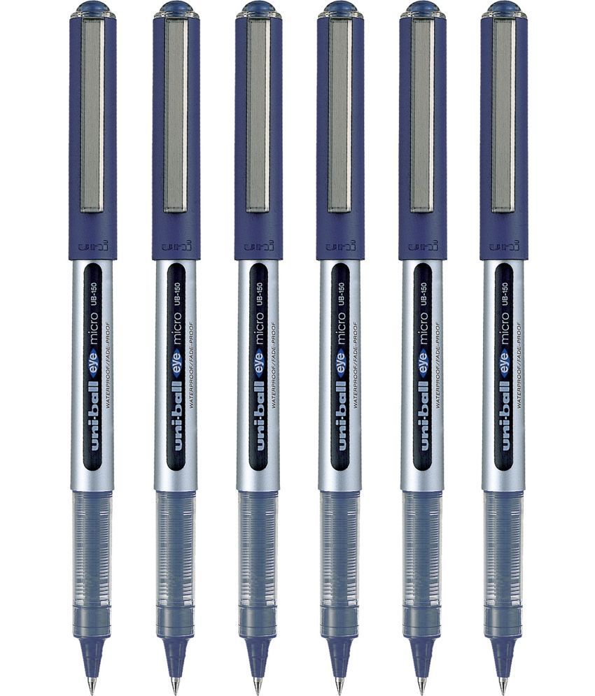     			Uniball - Blue Roller Ball Pen ( Pack of 6 )