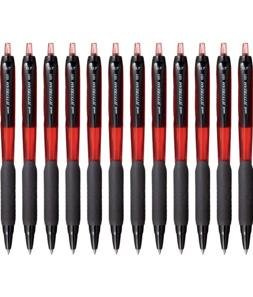     			Uniball - Red Roller Ball Pen ( Pack of 10 )