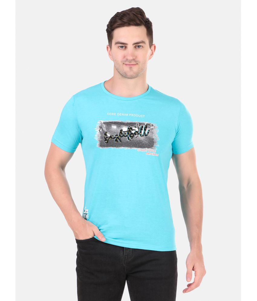     			Zain - Blue Cotton Blend Regular Fit Men's T-Shirt ( Pack of 1 )