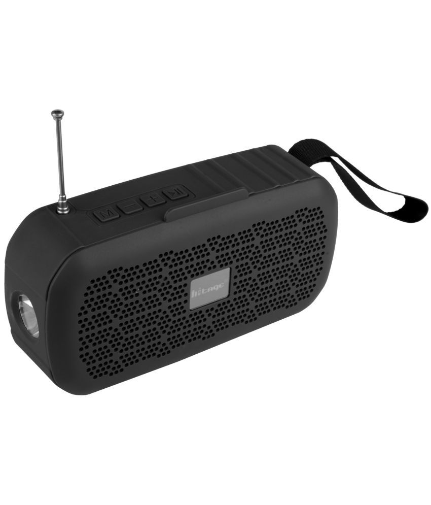     			hitage BS26 Legend Portable 5 W Bluetooth Speaker Bluetooth v5.0 with SD card Slot Playback Time 5 hrs Black