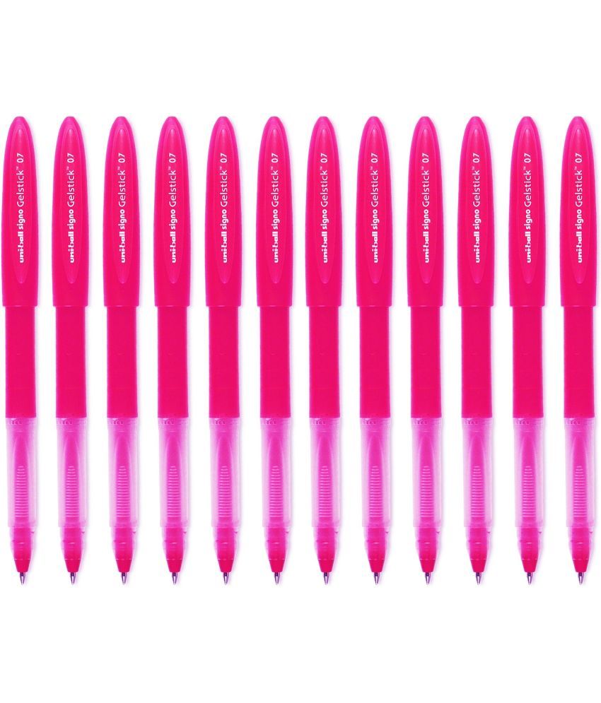     			uni-Ball UM 170 Signo Gelstick Gel Pen (0.7mm, Pink Body, Pink Ink, Pack of 12)