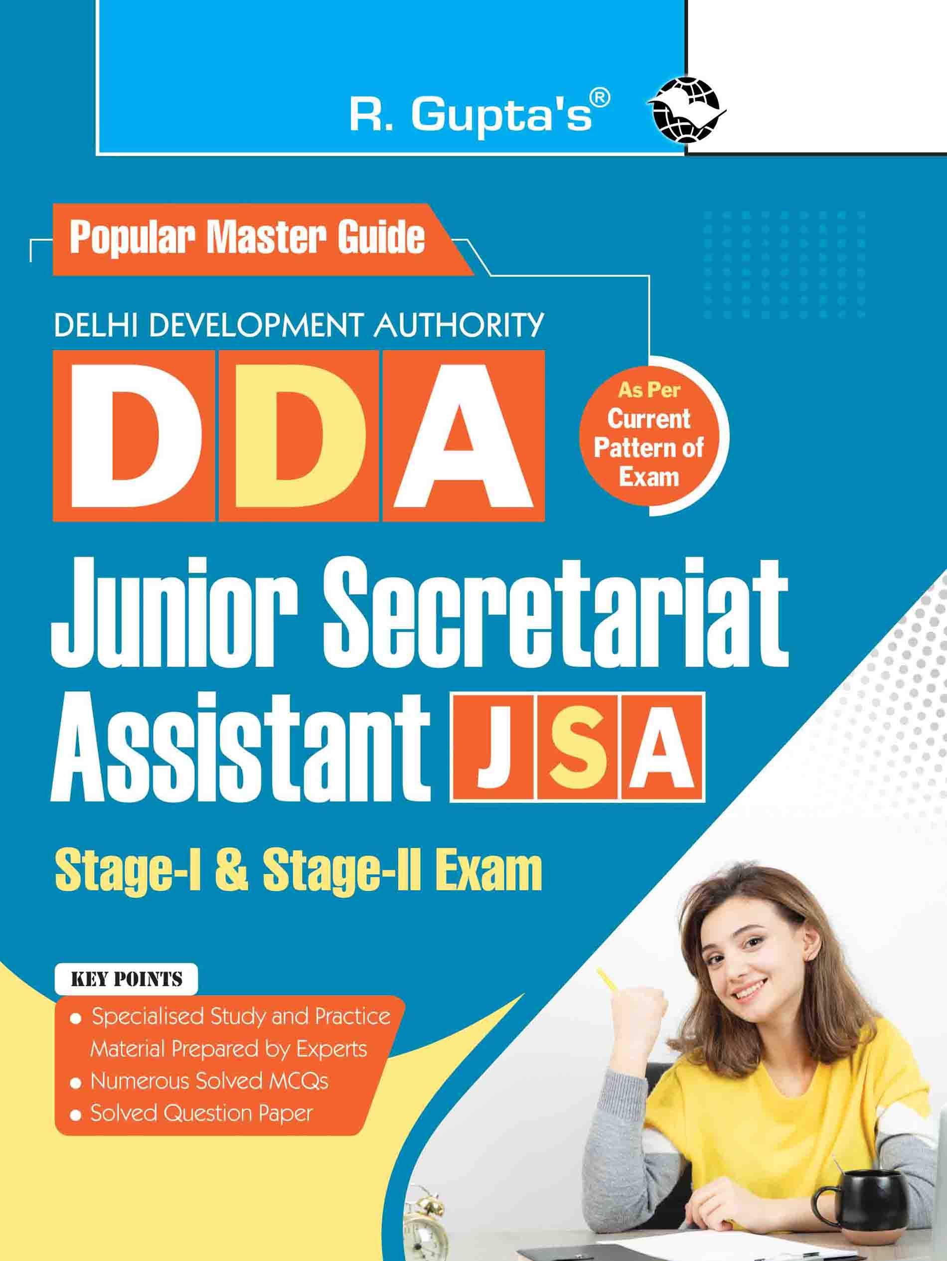     			DDA : Junior Secretariat Assistant (JSA) Stage-I and Stage-II Recruitment Exam Guide