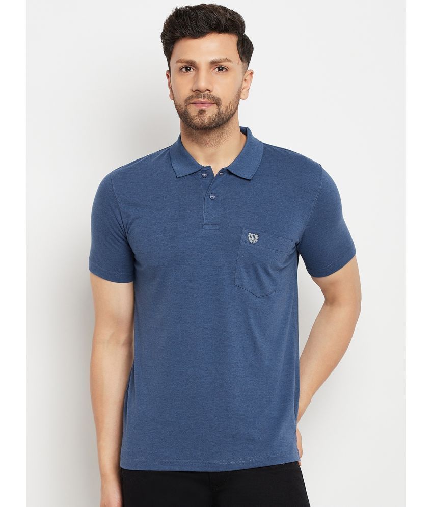     			Duke - Blue Cotton Blend Regular Fit Men's Polo T Shirt ( Pack of 1 )