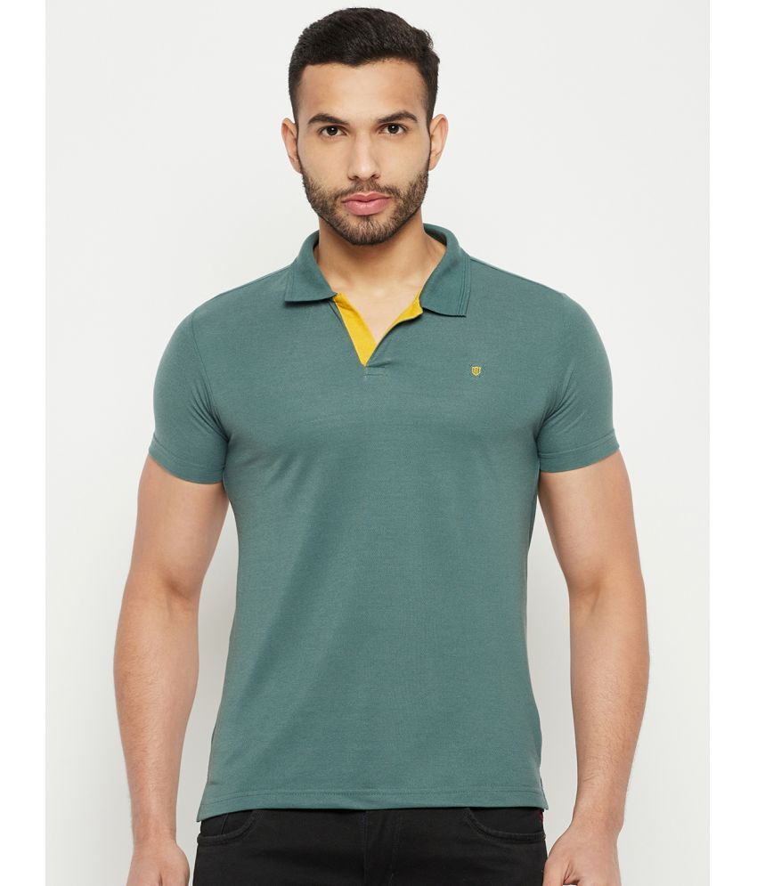     			Duke - Green Cotton Blend Slim Fit Men's Polo T Shirt ( Pack of 1 )